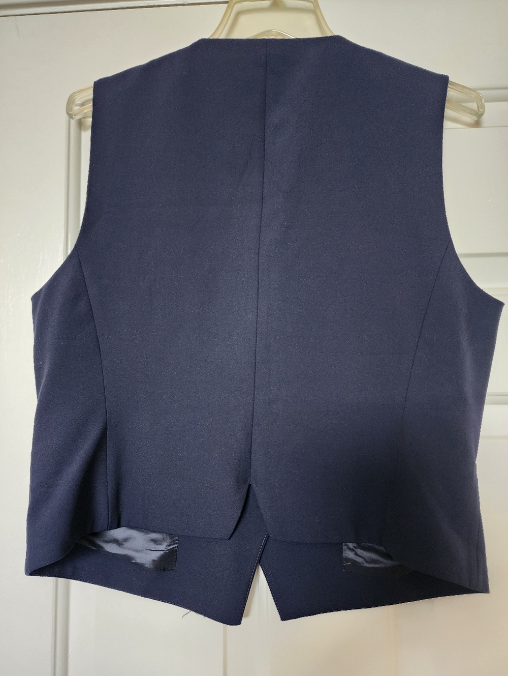 ZARA Navy Tailored Vest - Picture 7 of 9